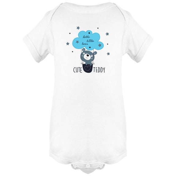 Hello Little Bear Cute | Teddy Bodysuit Infant | Size NB