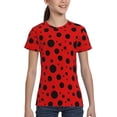thumbnail image 4 of Honeii Ladybug Pattern Print Kids Boy T-Shirt,Breathable Round Neck Tee,Stylish Summer Tee for Boys, for Outdoor Activities and Casual Wear, 4 of 7