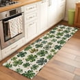 thumbnail image 3 of St Patrick's Day 2'x6' Runner Rug, Spring Green Shamrock Vintage Rustic Beige Washable Non-Slip Area Rugs for Hallway Kitchen Floor Bedroom Entryway, Laundry Carpet Decoration Indoor Mat, 3 of 9