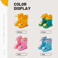 thumbnail image 4 of Rain Shoes For Children Lined Rubber Boots For Boys And Girls, Lightweight Rain Boots Water Proof NonSlip Gumboots With Drawstring, 4 of 5