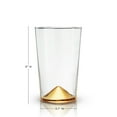 thumbnail image 6 of Viski Gold Accent Tumblers Set of 2 - Cocktail Glasses, Highball Glass Set - 14 oz, 6 of 7