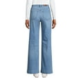 thumbnail image 2 of Lands' End Women's Recover High Rise Wide Leg Blue Jeans, 2 of 3