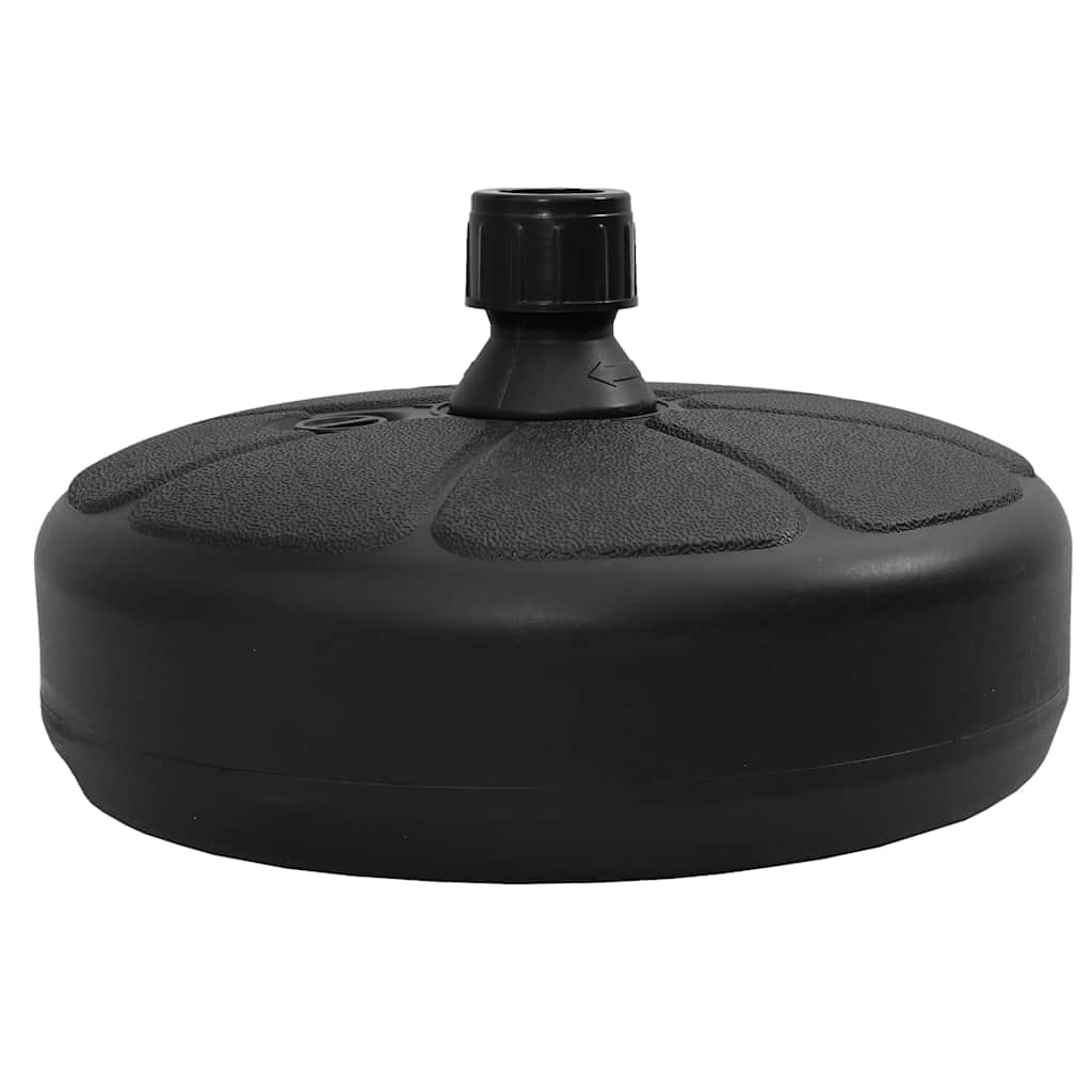 vidaXL 4 Gallon Capacity Black Patio Umbrella Base, Sand/Water Filled