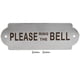 thumbnail image 1 of Stainless Steel Fence Post Garden House Home Door Gate Toilet Warning Sign Board with Install ScrewsPLEASE RING THE BELL, 1 of 4