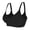 Black, variant on Women's Soft Comfy Seamless Low Back Wireless Padded Push Up Bra Thin Straps V Neck Halter Backless Cross Multiway Convertible No Underwire Bras