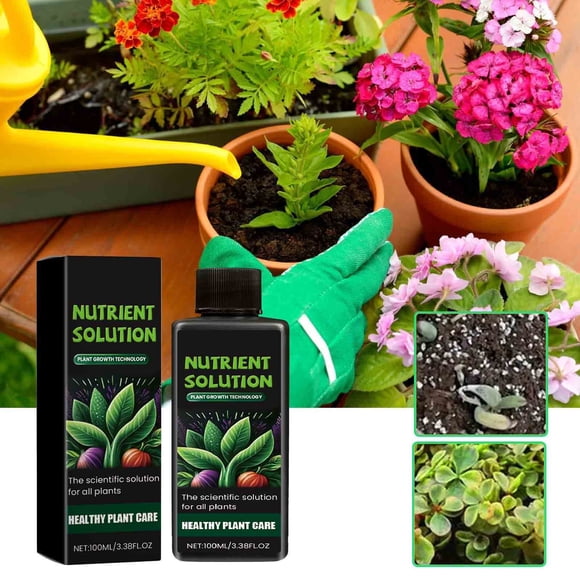 BAOPAI Advanced Plants Growth Nutrient Solution for Stronger Roots and Vibrant Foliage - Ideal for Indoor Potted Plantss and Hydroponic Systems with pH Adjustment and Stress Resistance
