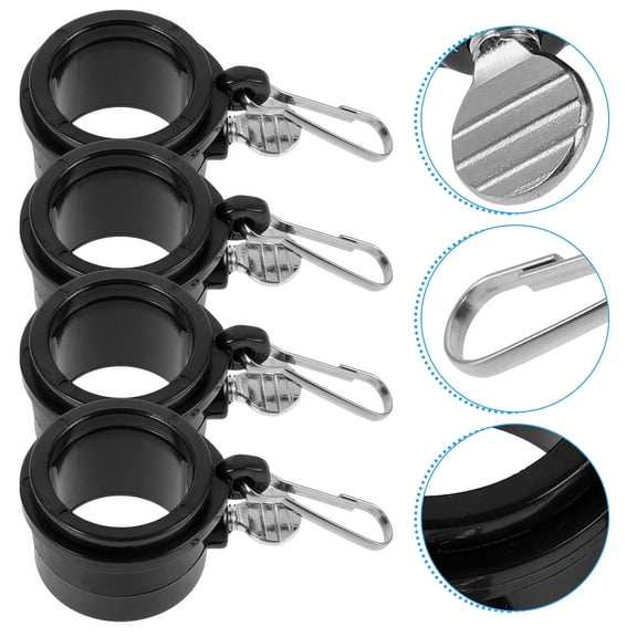 MLINS 4 Pcs Flag Pole Kit with Clip Snap Hooks Flagpole Accessories Staff