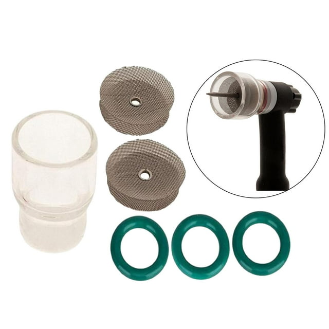 Copa de boquilla perfecl 6 piezas n. ° 12 antorcha de soldadura TIG lente de gas rechoncho
