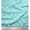 thumbnail image 1 of Soimoi Rayon Fabric Stripe Block Printed Fabric 1 Yard 56 Inch Wide, 1 of 1