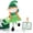 elf girl, variant on Gloveleya Plush Dolls Saint Patrick's Day Gifts Soft Blessings Doll Shamrock Wishes Plush Elf Baby Girl Gifts 16" Green