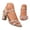 Gold, variant on Women's Dressy Chunky Platform Sandals Open Toe Thick Heels Strappy Design for Prom Party & Summer Skirt Outfits（Gold，Size 6.5)