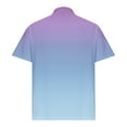 thumbnail image 5 of ZCFZJW Mens Polo Shirts Short Sleeve Casual Tie Dye Gradient Print Stylish Quick Dry Performance Designed Collared Golf Polo Shirts for Men Light Blue XXXXL, 5 of 6