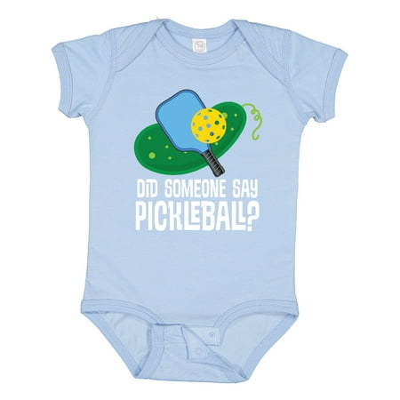 

Inktastic Did Someone Say Pickleball Gift Baby Boy or Baby Girl Bodysuit