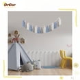 thumbnail image 4 of Borla Garland DrCor hecha a mano, hilo azul y blanco, decoración de pared, 4 of 6