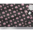 thumbnail image 3 of Soimoi Black Cotton Duck Fabric Artistic Floral Printed Craft Fabric by the Yard 42 Inch Wide, 3 of 3