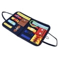 thumbnail image 1 of Tablero educativo para niños pequeños, tablero sensorial educativo, tablero para bebés, juguete de entrenamiento con hebilla, tablero de actividades para bebés, artesanía superior, 1 of 12