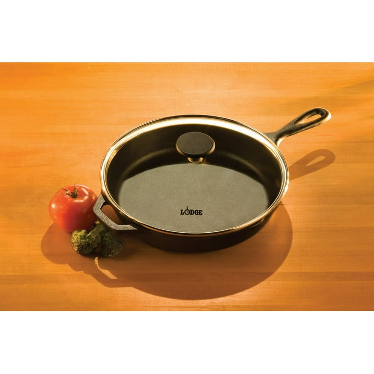 Lodge Cast Iron Chef Style Skillet · 10 Inch · Black