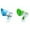 Blue 1PCS & Green 1PCS, variant on (2-Pack) Rinsvye Kids Megaphone Kids Voice Cat Piano for Toddlers Changer Toys Voice Changer Flower Magnets for Kids Toys Role Play Toys Party Prank Toys Best for Boys and Girls (No Batteries) Megap