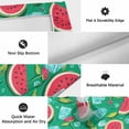 thumbnail image 6 of Summer Watermelon Outdoor Rug for Patio/Deck/Porch, Non-Slip Large Area Rug 4 x 6 Ft, Green Tropical Ice Cubes Cartoon Indoor Outdoor Rugs Washable Area Rugs, Reversible Camping Rug Carpet Runner, 6 of 8