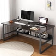 thumbnail image 2 of Escritorio Minimalista para Computadora o Laptop Mesa de Ordenador Industrial Ideal Home Oficina Recamara o Dormitorio, Fácil Armado, 2 of 4