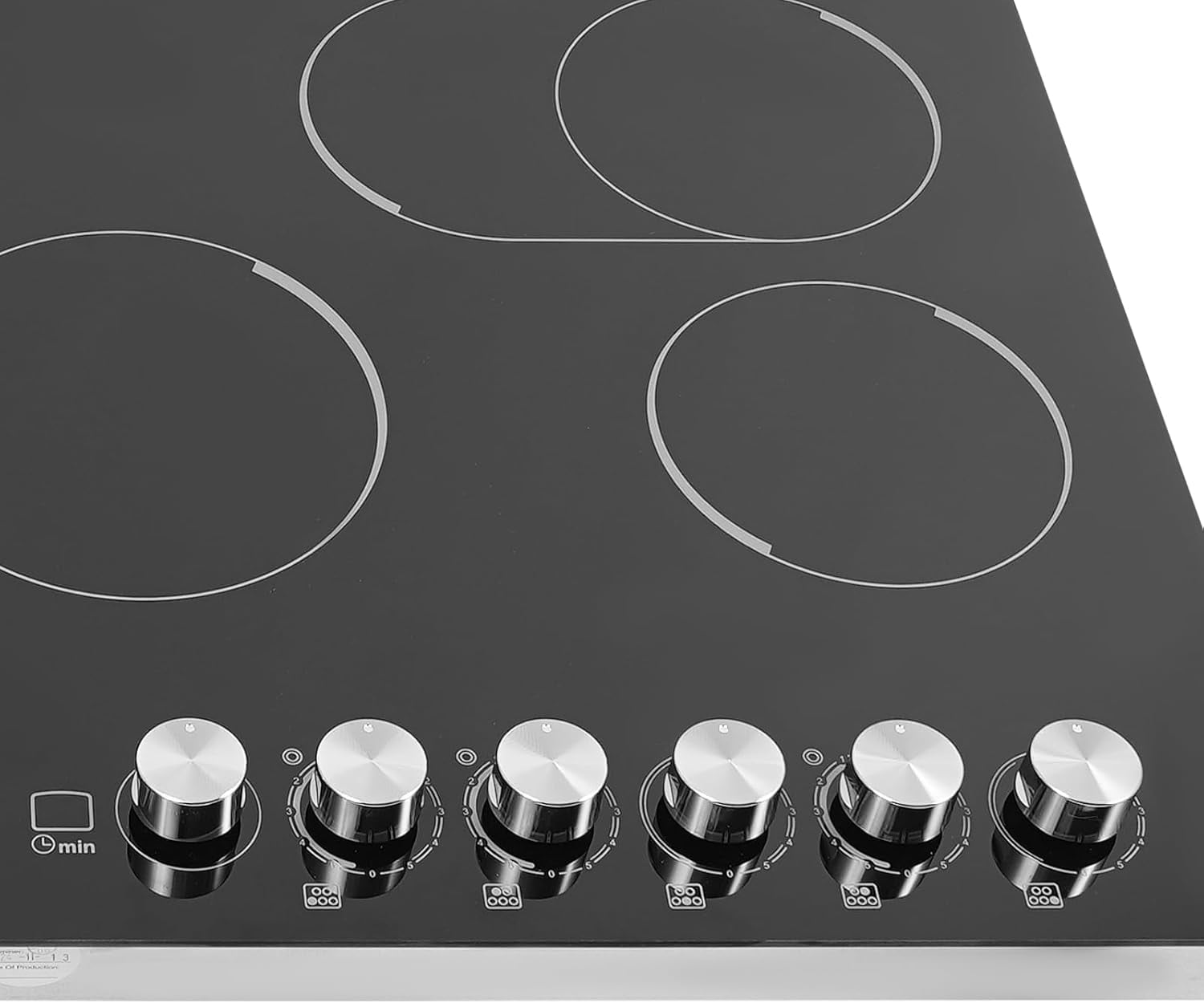 Electric Cooktop,5 Burners 110V Electric Ceramic Cooktop,with Kid Safety Lock, Timer, LED Display,Electric Stovetop for Kitchens, Hotels, Restaurants