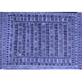 thumbnail image 1 of Ahgly Company Machine Washable Indoor Rectangle Persian Blue Traditional Area Rugs, 8' x 10', 1 of 4