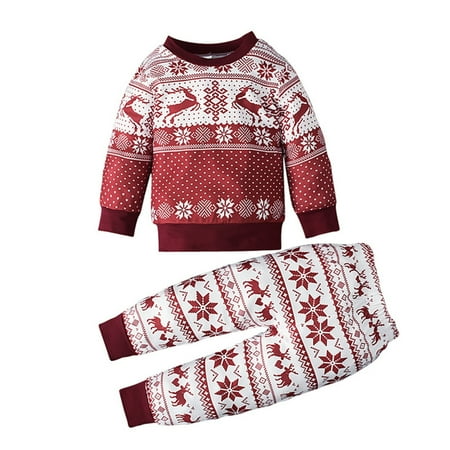 

Kids Toddler Baby Girls Boys Floral Autumn Snowflake Deer Christmas Long Sleeve Shirt Tops Pants Pajamas Set Clothes Cute Outfits First Thanksgiving Baby Girl Girls Clothes Its A Small World Blanket