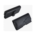 thumbnail image 4 of Black Verizon Leather Side Case Cover Pouch Holster Swivel Belt Clip Z3D for ASUS PadFone X mini - Blackberry Z10 - BLU Life Play S - HTC EVO 4G LTE V 4G, One Mini 2 Remix, 4 of 6