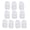 White 10 pcs, variant on Ruanlalo 5/10/15Pcs Disposable Beard Hair Net Full Face Bouffant Hood Cap Unisex Universal Food Service Cooking Non-Woven Head Cover Hairnet