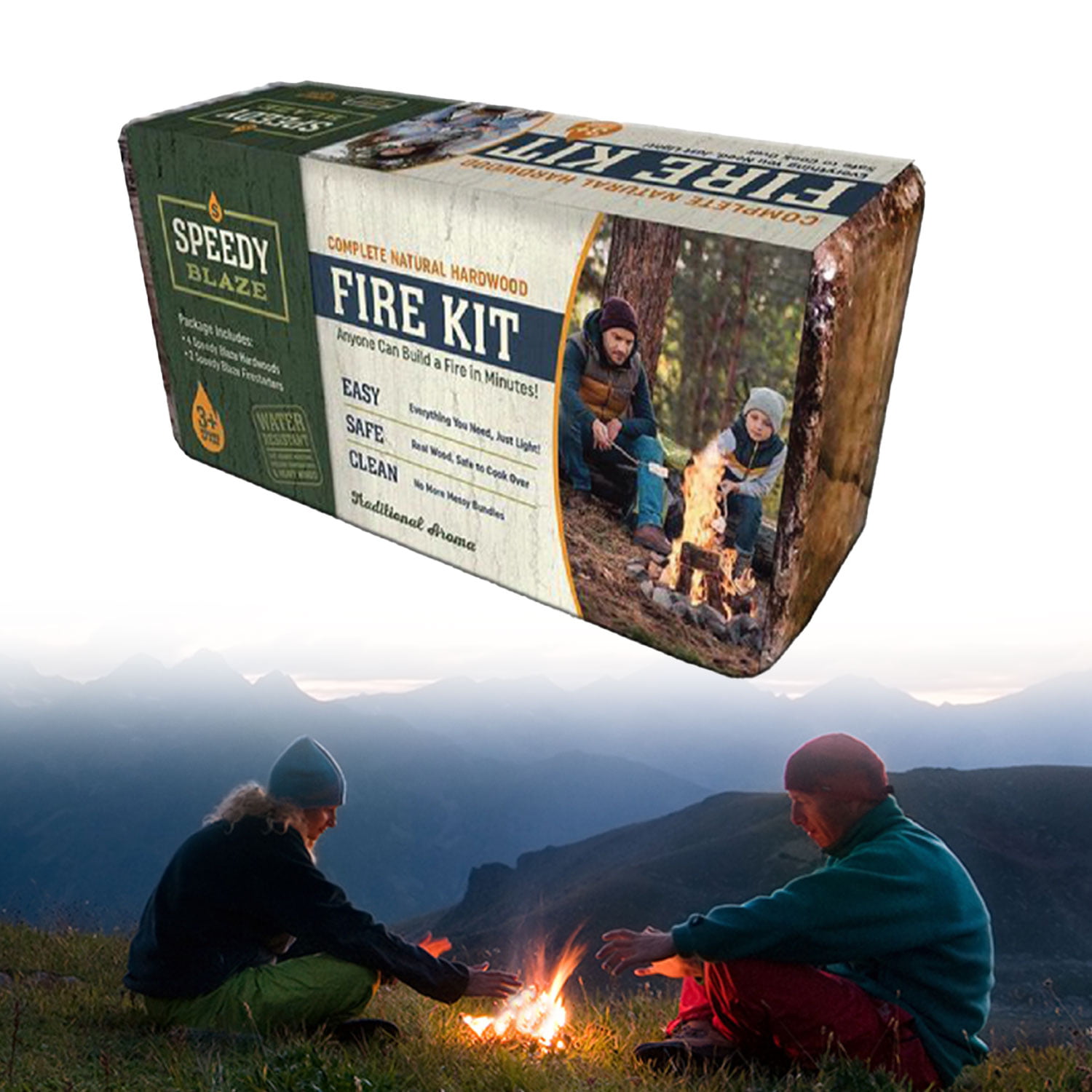 10 X Camping Hunting Outdoor Survival Emergency Fire Buddy Briquette 