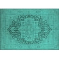 thumbnail image 1 of Ahgly Company Indoor Rectangle Oriental Turquoise Blue Industrial Area Rugs, 8' x 10', 1 of 4