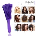 thumbnail image 4 of Kuaixian Professional Hairdressing Tool Set Anti-Knot Brush Wide-Tooth Comb Spray Bottle Satin Cap for Wig & Real Hair Care 11 Pieces, 4 of 7
