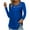 Womens Tops Blue, variant on ylioge S-5X Womens Plus Size Tunic Tops Lace Splice Crewneck Long Sleeve Shirts Trendy Solid Color Hollow-Out Pullover Pleated Going-Out Blouses Top