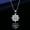TZ-1, variant on Silver Plated Necklace for Women - Square Cut Cubic Zirconia Teardrop Pendant - 16-20in Electroplated Copper Cross Chain - Elegant Jewelry Gift for Birthday Anniversary Date Night