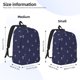 thumbnail image 2 of Balery Anchors Heart Blue Mochila Clásica Impresa Básica para Viaje, Mochila Escolar Resistente al Agua, Mochila de Lona con Correas Ajustables-Small, 2 of 5