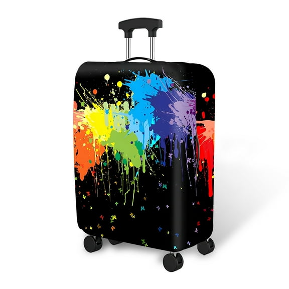 Luggage Protector Cover Robust Elasticated Luggage Cover Dustproof Suitcase Protector with Zip and Carrying Hole Easy to Use Luggage Cover Suitable for Travelling