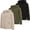 Black, Army Green, Doeskin, variant on Boys 3 pack zip up hoodie Fleece long sleeve essentials hoodie for boys Athletic Kids Clothes Size 4-20 (Set4 Size 14/16)