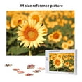thumbnail image 6 of Rateoe Golden Sunflower In Field Pattern Wooden Picture Puzzle ,1000 Piece Jigsaw Puzzle ,Family Fun Puzzle, Home Décor Puzzle, Gift Puzzle(Horizontal style), 6 of 9