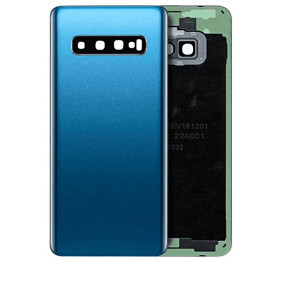 Replacement Back Cover With Camera Lens Compatible For Samsung Galaxy S10 (Service Pack) (Prism Blue)