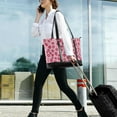 thumbnail image 5 of FORMRS Canvas Laptop Tote Bag for Women with 15.6" Computer Compartments Shoulder Handbag, Strawberry Bliss, 5 of 7