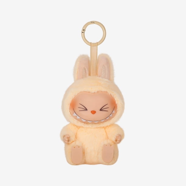 Llave de colección de muñeca de peluche de macarrón de Labubu de Pop Mart Figura de juguete de monstruo para niños y adultos Muñeca de peluche adorable, regalo de juguete, muñeca de trapo