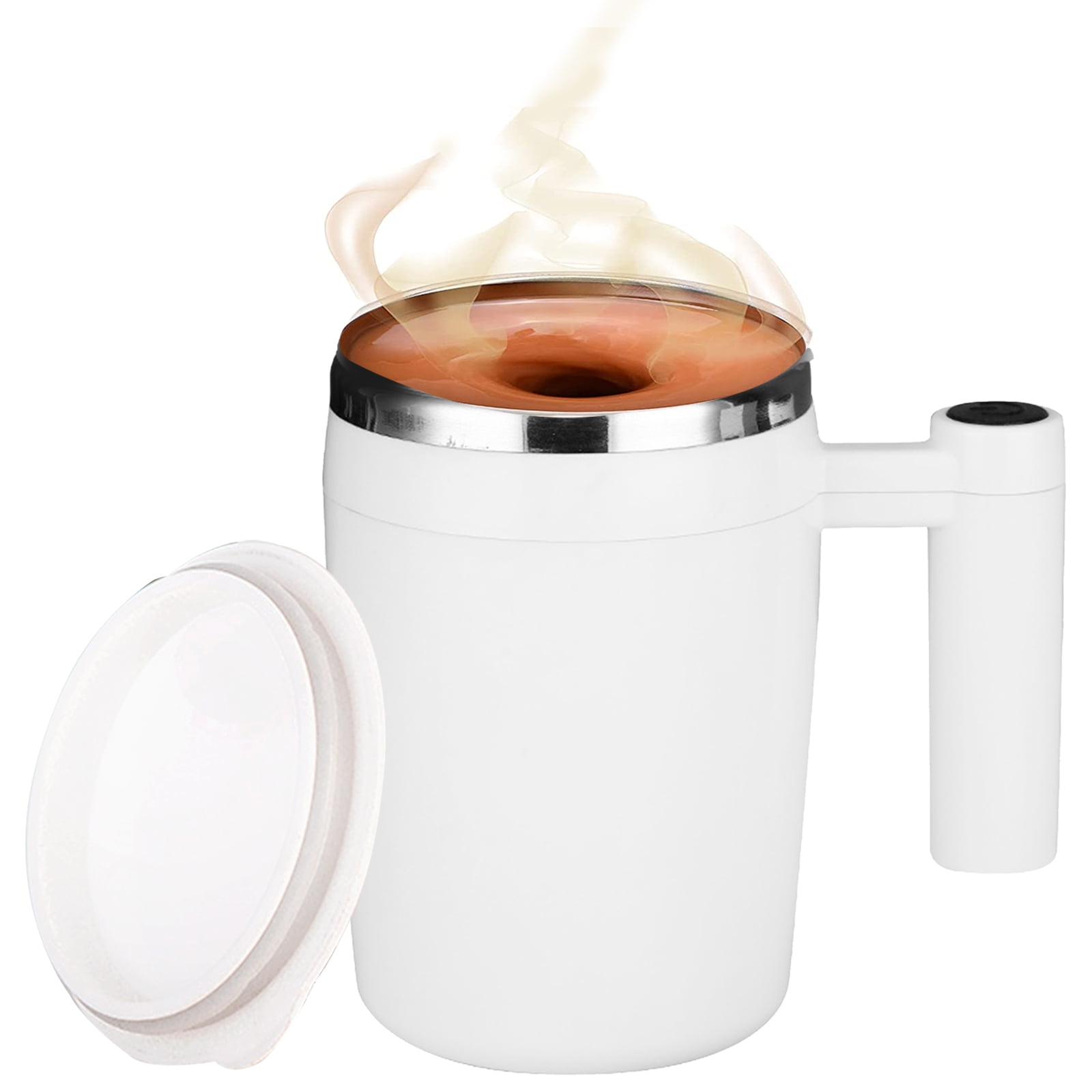 Austok Self Stirring Coffee Mug,Electric Stainless Steel Automatic Mixing Cup,USB Rechargeable Self Stirring Coffee Mug,Portable Self Mixing Coffee