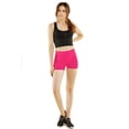 thumbnail image 2 of MOPAS Women's Ribbed Waistband 10" Hot Short Plain Leggings, 2 of 4