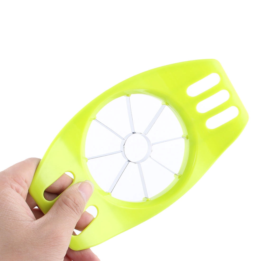 Unique Bargains Home Kitchen Plastic Grip Slicer Cutter Green