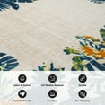 thumbnail image 6 of World Rug Gallery Contemporary Floral Border Indoor/Outdoor Area Rug - MULTI 5' X 7', 6 of 9