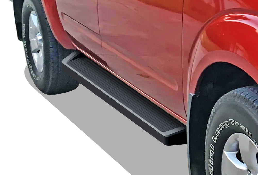 APS iBoard Black Running Boards Style Compatible with Nissan Frontier