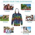 thumbnail image 5 of KLL Unisex Kids Boys Girls Hooded Pocket Pullover Hoodies-Magical Mushrooms and Flowers, 5 of 6