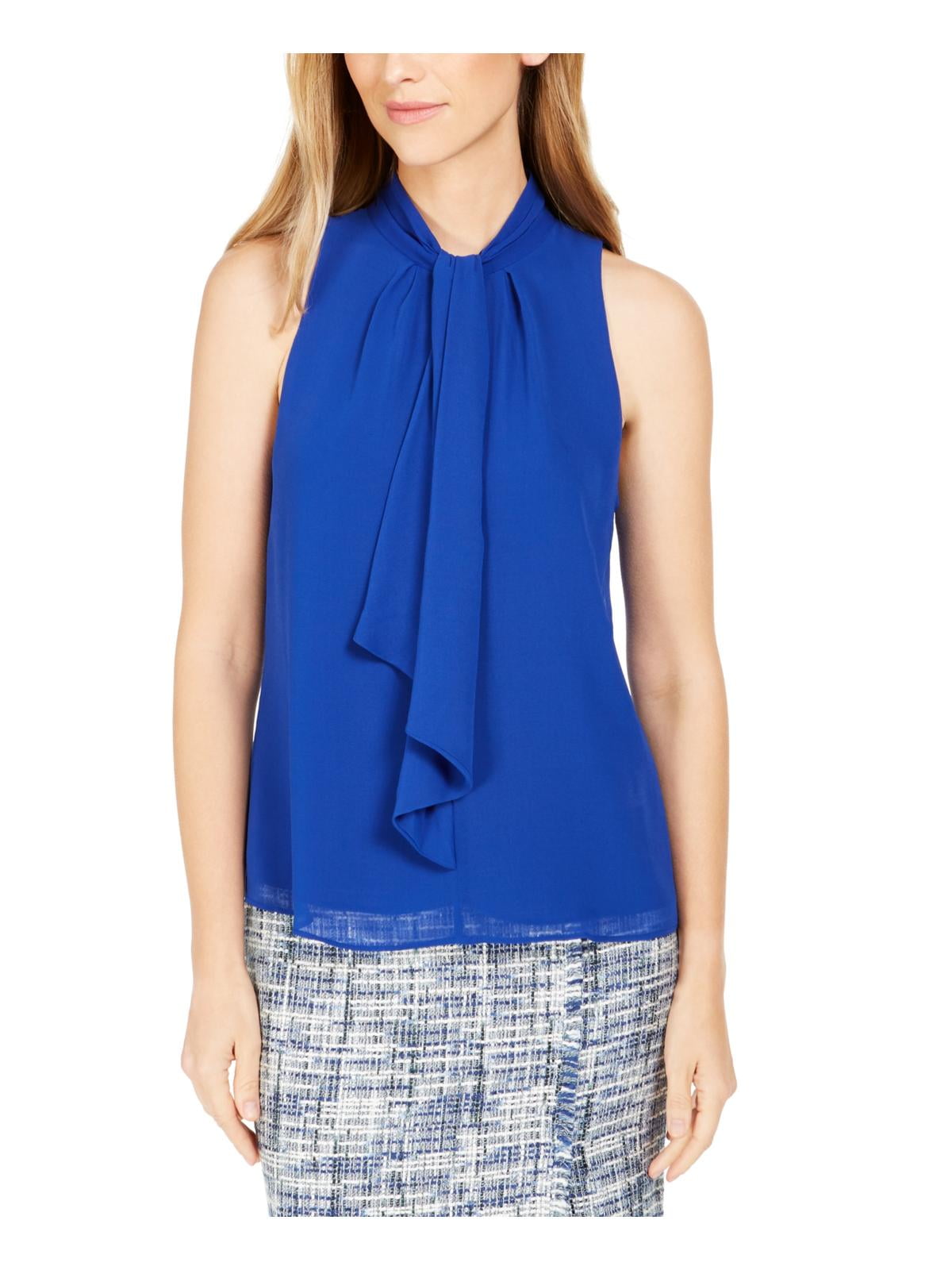 calvin klein blue blouse