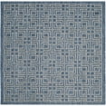 thumbnail image 2 of SAFAVIEH Courtyard Neville Geometric Indoor/Outdoor Area Rug, Navy/Grey, 6'7" x 6'7" Square, 2 of 8