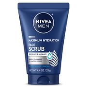 NIVEA MEN Maximum Hydration Face Scrub with Provitamin B5 and Aloe Vera, 4.4 oz